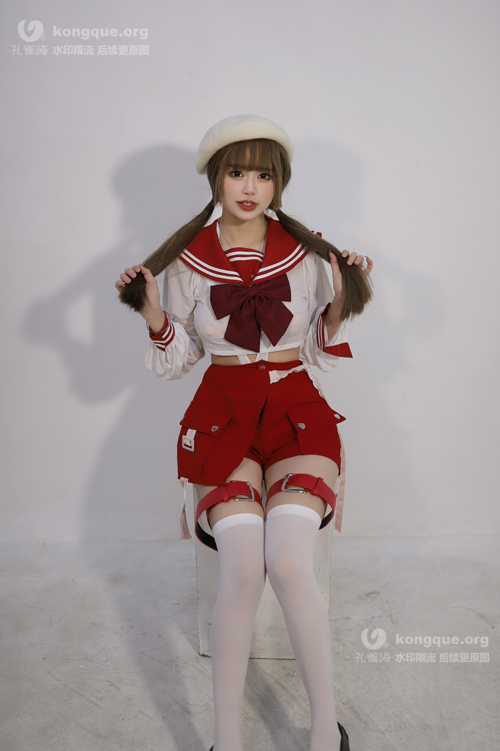 图片[1]-Tina很妖孽呀 – NO.040 白丝 水手服[59P]✦自购✦-XikXak